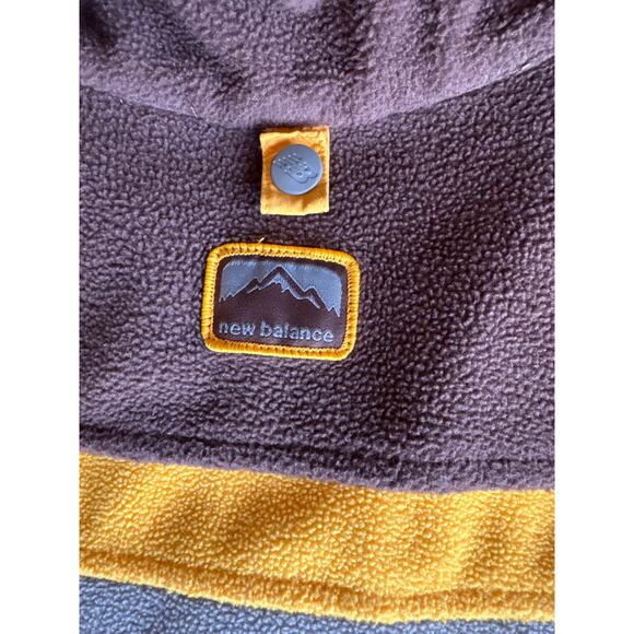 New Balance Winter Sport 18/20 Youth XL Adult M Gray Brown Yellow Fleece Jacket - Picture 5 of 8